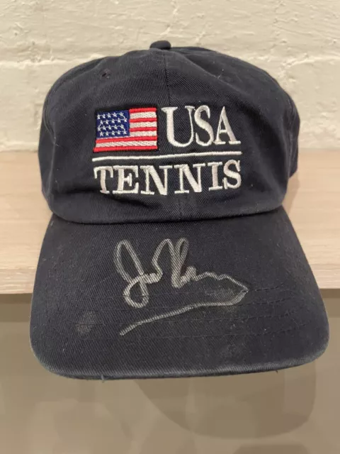 John McEnroe Autographed Signed Tennis Team USA Hat