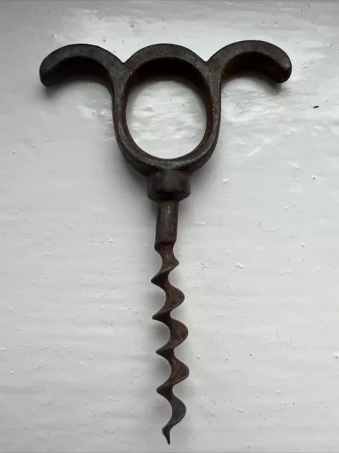 Antique Corkscrew Direct Pull Iron Type Nice Example Offers Open Fast Dispatch