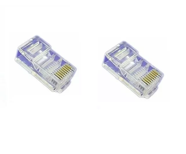 10 Pcs RJ45 CAT5 CAT5E 8P8C Modular Network Cable LAN Connector End Plug LOT