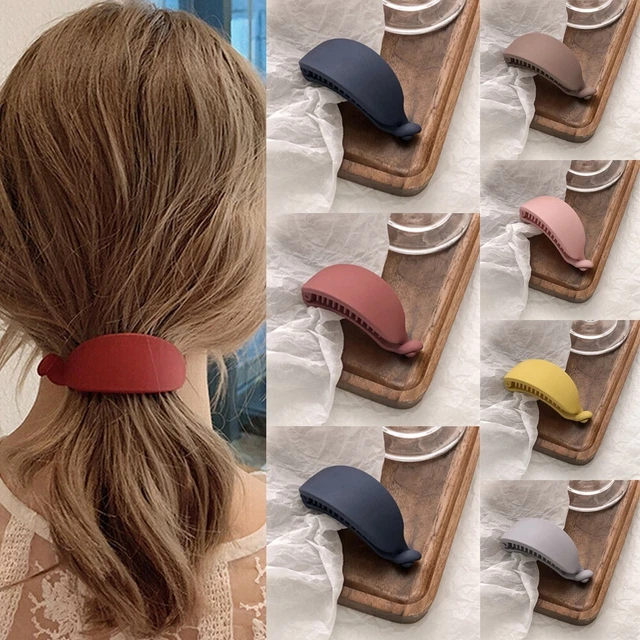 Women Banana Clip Twisted Ponytail Holder Hairpin Hair Claw Barrettes Accessory