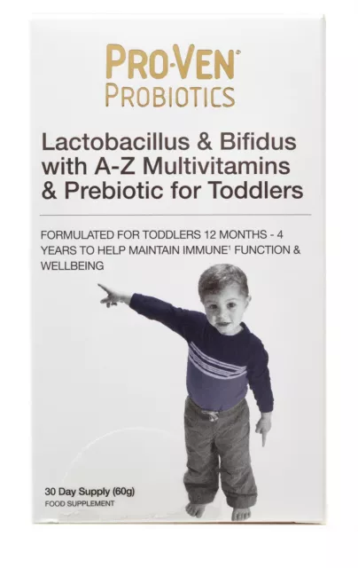 Proven Probiotics For Toddlers with Multivitamins & Prebiotics 60g