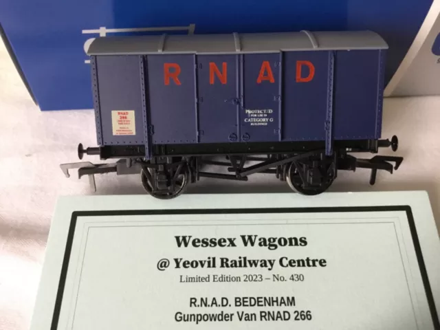 Wessex Wagons Dapol RNAD Bedenham Gunpowder Van. Limited Edition.