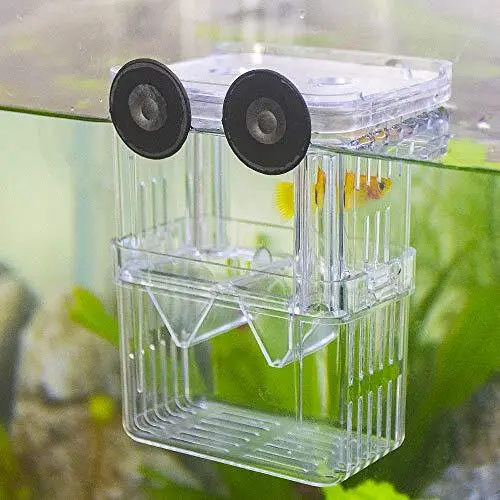 Aquarium Fish Breeder Box Plastic Fish Isolation Breeding Box Hatching Incubator