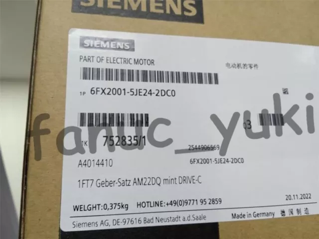 6FX2001-5JE24-2DC0 SIEMENS Encoder Brand New by DHL Shipping