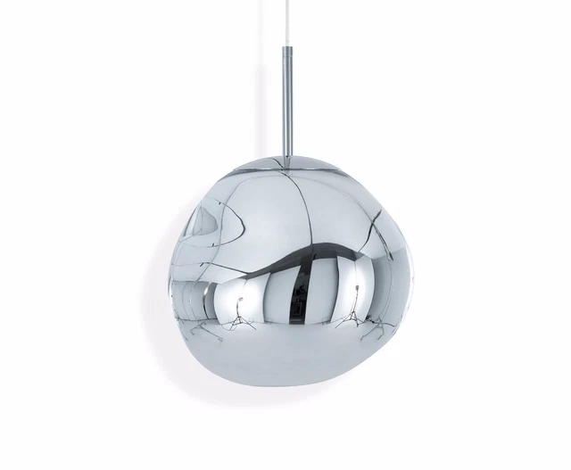 Tom Dixon Dimmable Melt Pendant Ceiling Light - Chrome - Authentic 2