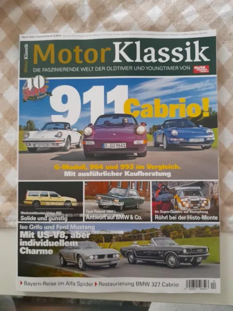 Motor Klassik Heft April 04 /2024  MAGAZIN