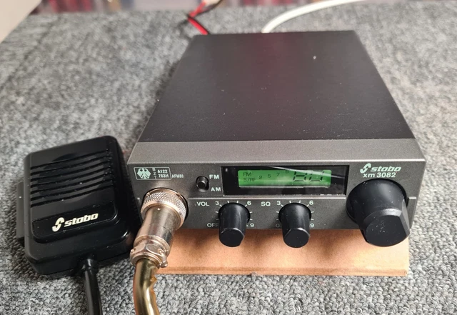 STABO XM3082 CB-FUNKGERÄT 80-Kanal mit original stabo Electret-Mikrofon ...