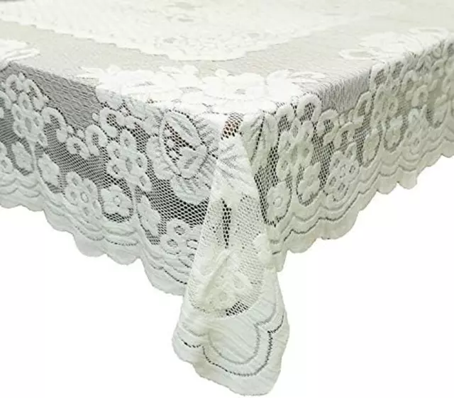 White Lace Tablecloth Rectangular for Rectangle Table Crochet Lace Tablecloths O