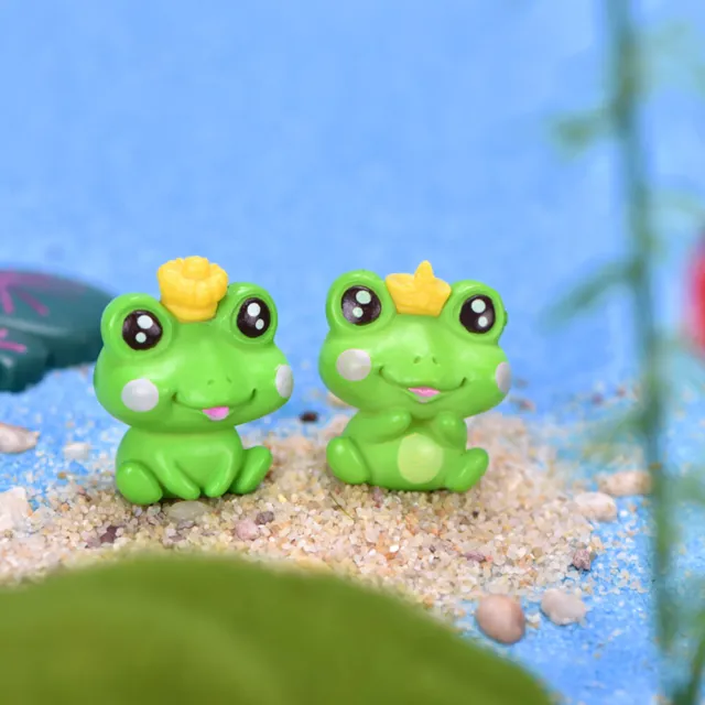 Ornamenti 6 pz cartoni animati animali in plastica ornamenti micro paesaggio