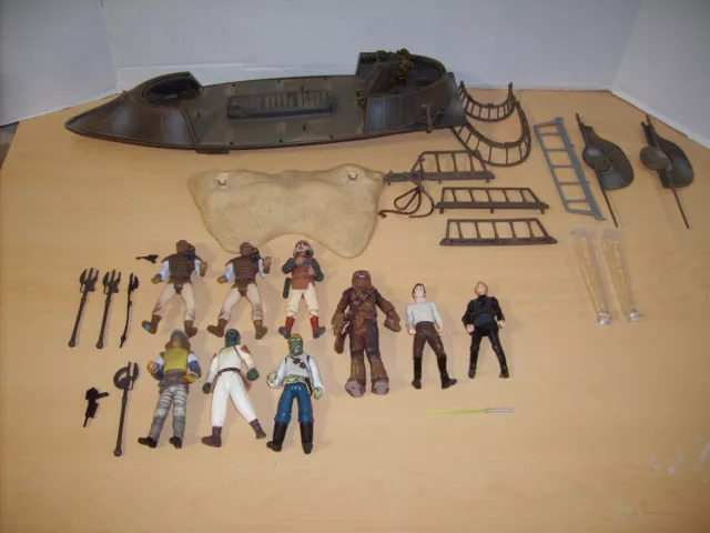 STAR WARS Legacy Collection Jabba SKIFF with 9 Figure Playset Diorama Lot Luke STAR WARS Legacy Collection Jabba SKIFF with 9 Figure Playset Diorama Lot Luke