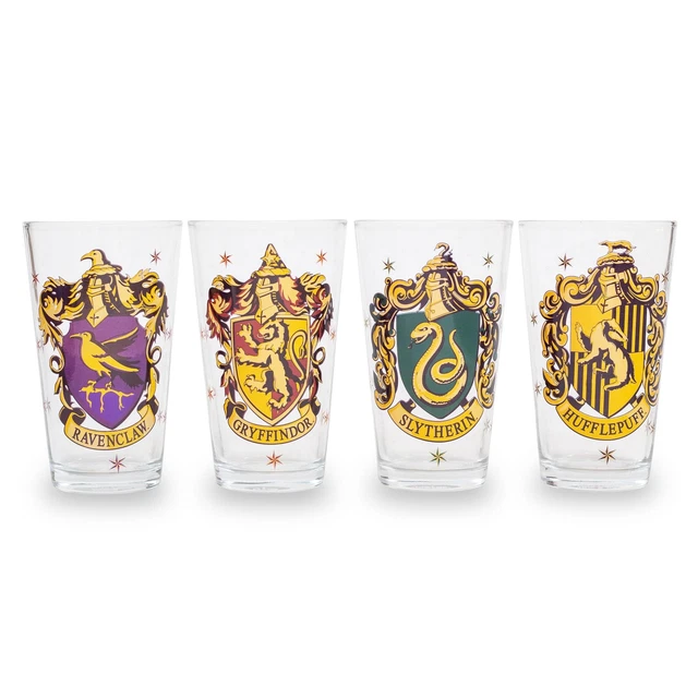 Harry Potter Set Di 2 Bicchieri – Hogwarts (H) E Grifondoro (G) – Ufficiali, 300 Ml, Finitura Satinata - 2