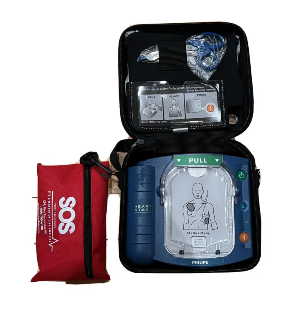 NEW Phillips Onsite Heart-starter Defibrillator, good battery, No Box
