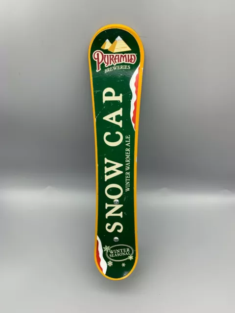 Pyramid Snow Cap Winter Warmer Ale Snowboard Beer Tap Handle