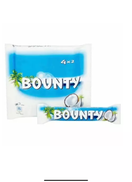 Bounty Bar Milk Chocolate Covered Coconut 4pack X 12pcs