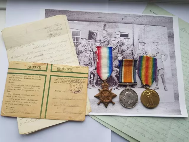 Ww1 Medals,Letters,Photos,Gloucestershire Yeomanry,From Donnington N/R Ledbury