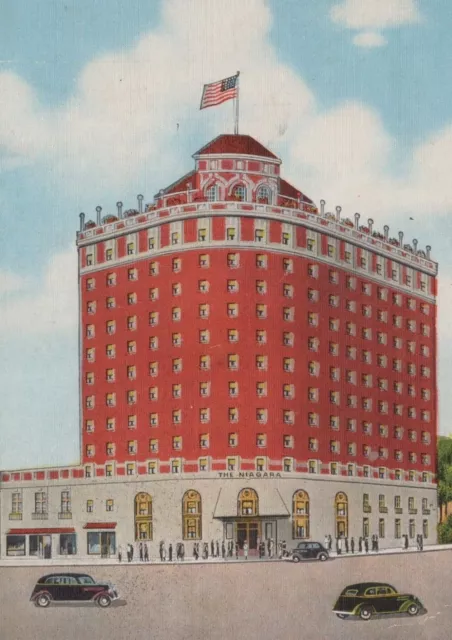 Hotel Niagara Niagara Falls New York Street Corner Linen Vintage Post Card