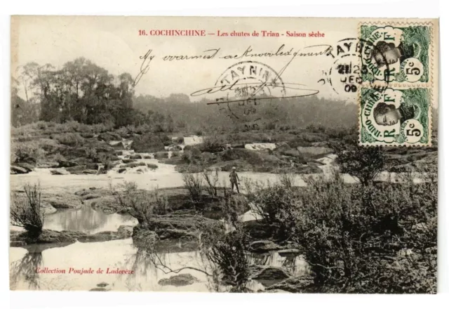 CPA AK VIETNAM Cochinchine - Les chutes de Trian - Saison séche (190335)