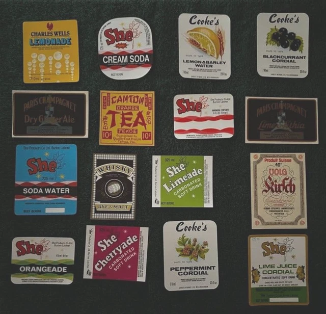 large lot  (80+) beverage labels