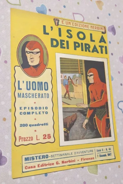 Mistero-# 44- 7 / 12 / 1947 - Phantom Uomo Mascherato - Nerbini Originale