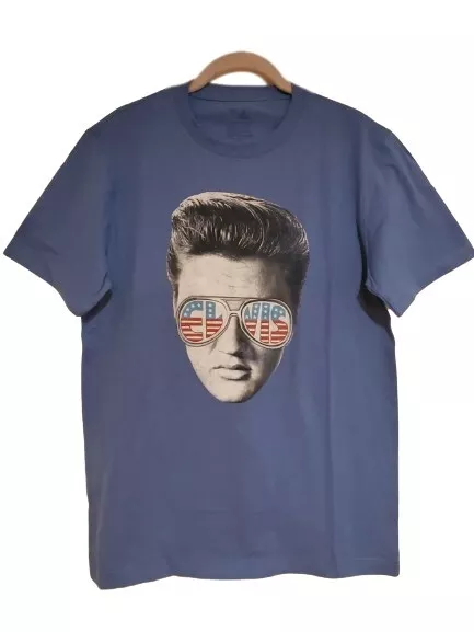 Nuevo Gap Elvis Presley Gafas de Sol Logotipo Mediano Rey del Rock n Roll Camiseta