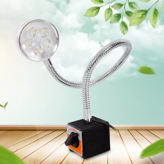 NUOVA Lampada Macchina con Piede Magnetico 5W Tornio LED Magnetico Lampada Flessibile