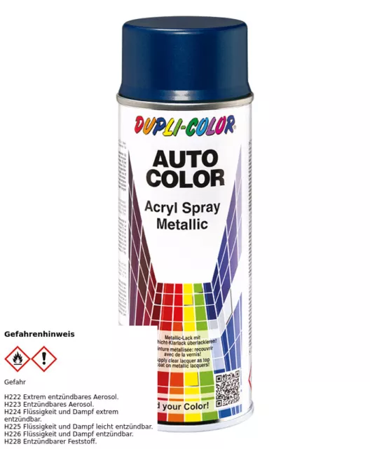 DUPLI-COLOR AUTO COLOR FÜR ACRYL SPRAY LACKSPRAY BLAU METALLIC 20-0806 150 ml