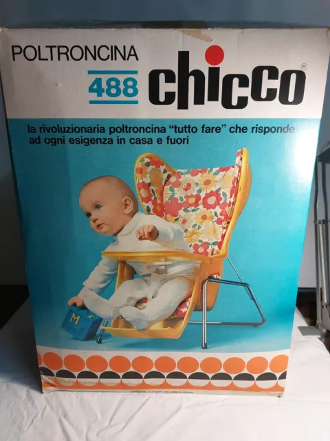 POLTRONCINA CHICCO 488 Vintage Sdraietta Tutto Fare EUR 79,99
