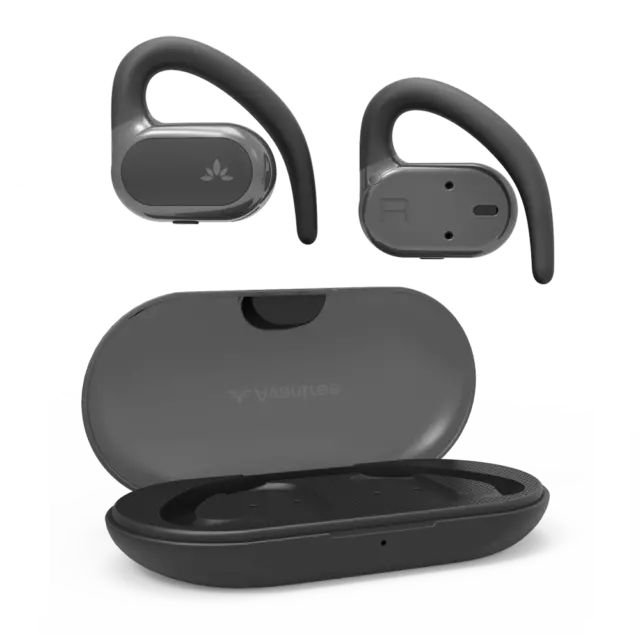 Avantree Breeze - Open-Ear Bluetooth 5.2 Earbuds with Surroundings  Awareness, Clear Voices, and Comfortable Over-Ear Hooks, Wireless  Headphones