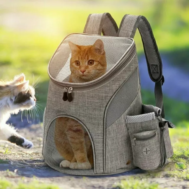 Pet Carrier Breathable Backpack Small Dog Cat Kitten Animal Outdoor Travel Bag