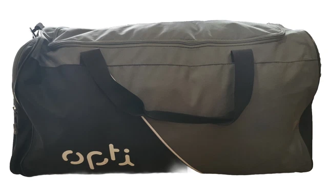 OPTI MEDIUM TRAINING Holdall 58 Litre Black Grey Used Marked