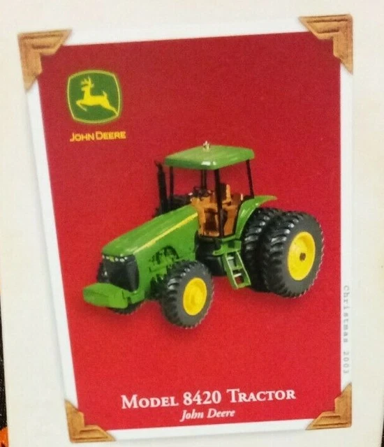 HALLMARK JOHN DEERE Model 8420 Tractor Die Cast Metal 2003 Ornament