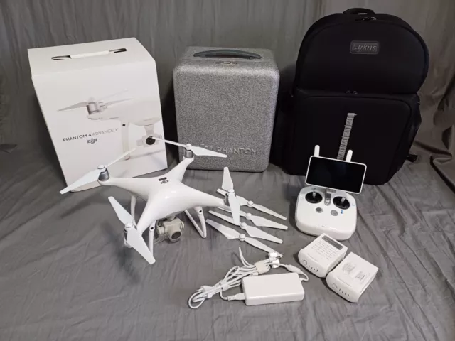 "dji phantom 4 advanced +", zusatzakku, Rucksack, Fernsteuerung mit Display, OVP