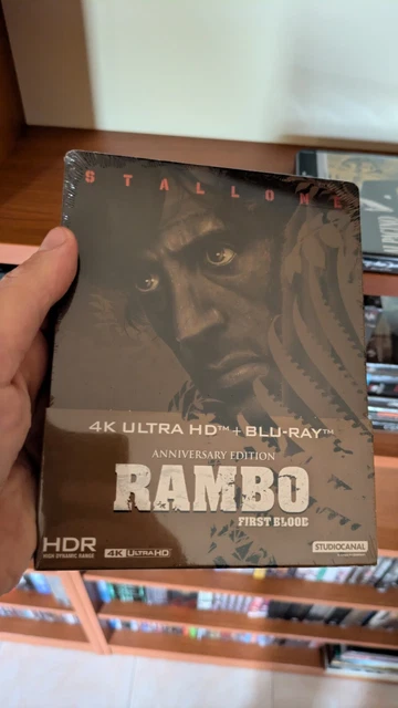 Okapi Rambo Ultra RAMBO - ANNIVERSARY Edition Steelbook (4K Ultra HD + Blu-Ray Disc ...