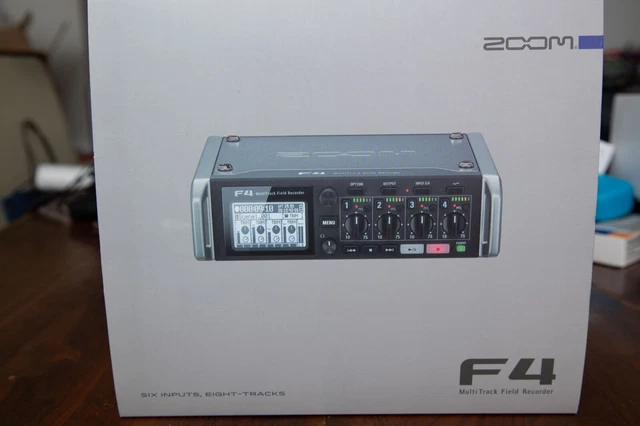 New Zoom F4 Field Audio Recorder with case