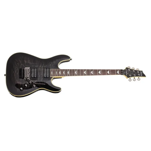SCHECTER Omen Extreme 6 Electric Guitar See Thru Black NEW