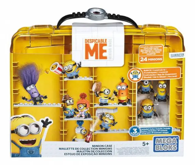 Mattel MEGA BLOCKS MINIONS / Sammelkoffer Minions mit 3 Minions