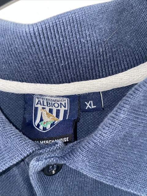 MENS West Bromwich Albion FC Polo Shirt Jersey Adult  XL 3