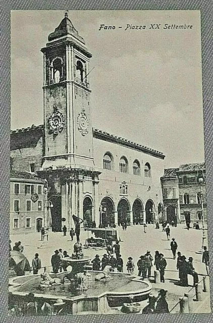 FANO - PIAZZA XX SETTEMBRE (Pesaro) PRIMI 900 ,animata