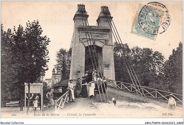ABNP5-94-0372 - rive de la marne - CRETEIL - la passerelle