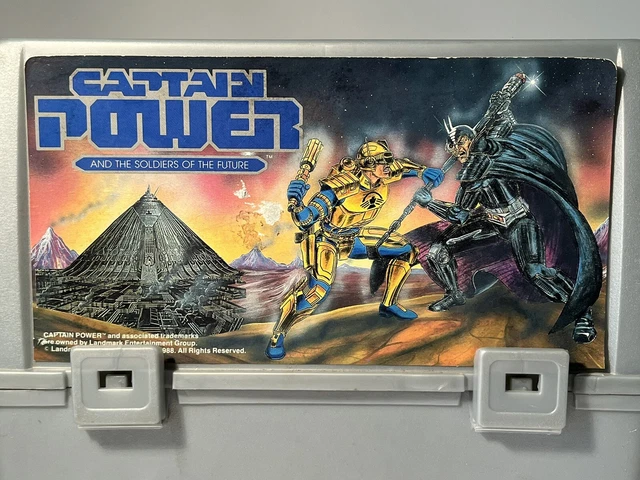 VINTAGE 1988 CAPTAIN Power Soldiers Of The Future Grey Lunchbox ...