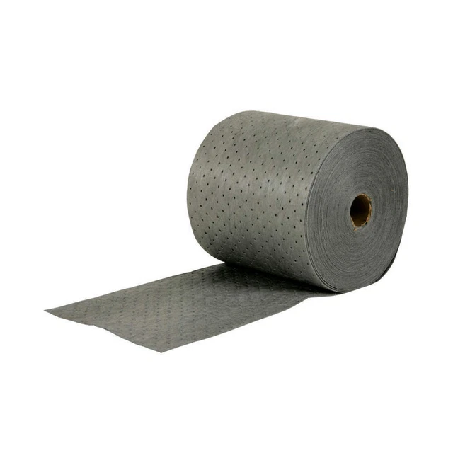 BRADY SPC ABSORBENTS MRO315P Absorbent Roll,Universal,Gray,150 ft.L