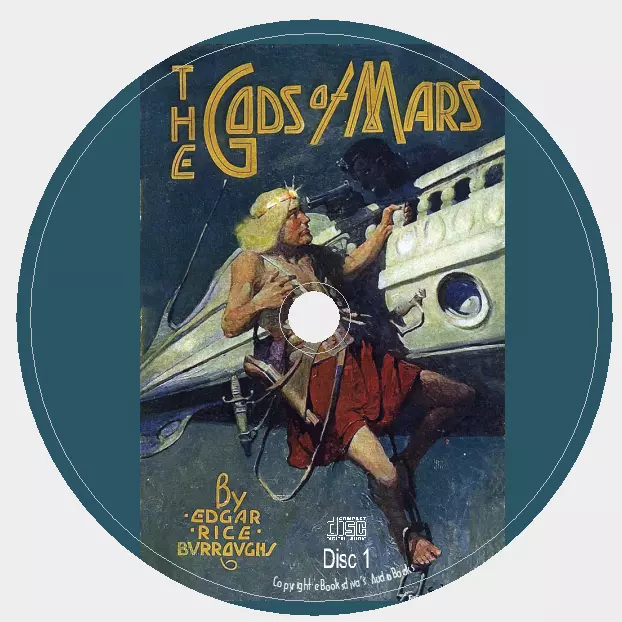The Gods of Mars, Edgar Burroughs Unabridged Science Fiction Audiobook in 7 CDs