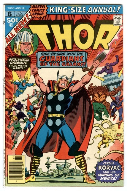Thor Annual #6  Marvel 1977 Guardians of the Galaxy  &  2nd App & Origin Korvac