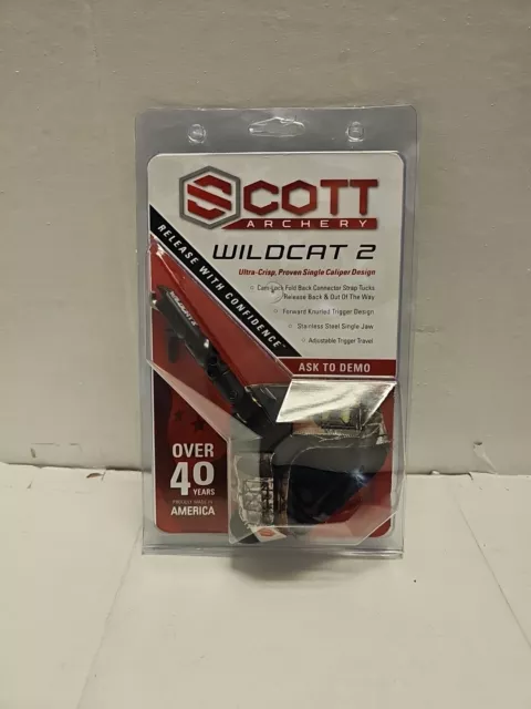 Scott Archery Wildcat 2 Wrist Strap Release - Camo - 301FS-BK