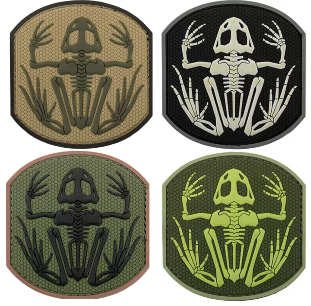 Emerson Gear morale patch PVC skeleton frog Navy Seals DEVGRU airsoft militar