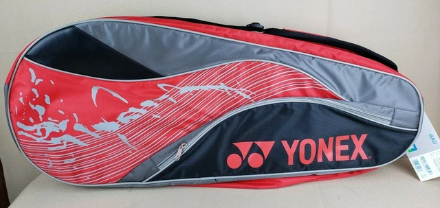 Yonex Team Series 6 Pack Tennis Racquet & Accessory Bag Shoulder Strap Red Yonex Team Series 6 Pack Tennis Racquet & Accessory Bag Shoulder Strap Red