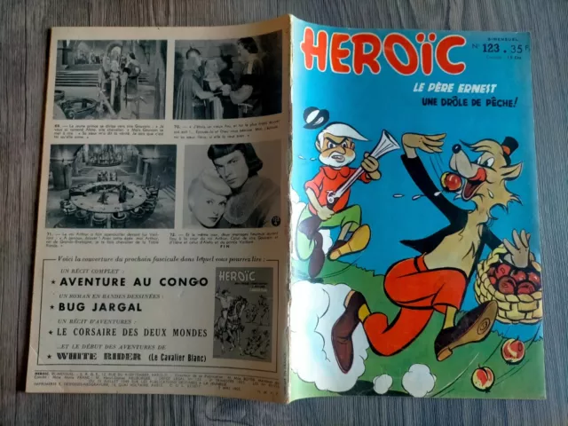 HEROIC n° 123 le prince vaillant le corsaire des deux mondes 5/5/1955 pour album