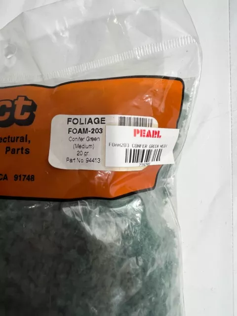 Moving sale - Plastruct foliage foam-203 conifer green (medium) - New 2