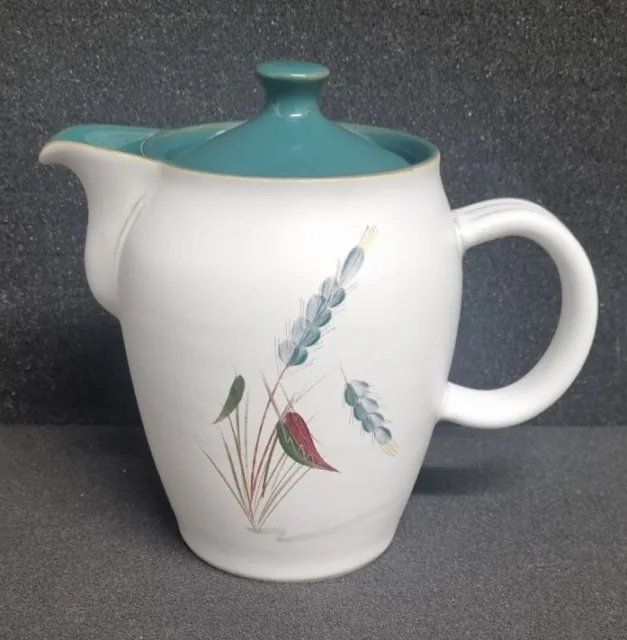 Vintage Denby Greenwheat Coffee Pot  Signed A Colledge