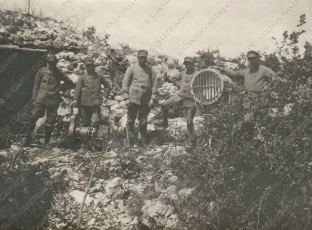 1917c Soldati trincea fronte zona di Guerra fotoelettricisti WW1 Foto militare 2